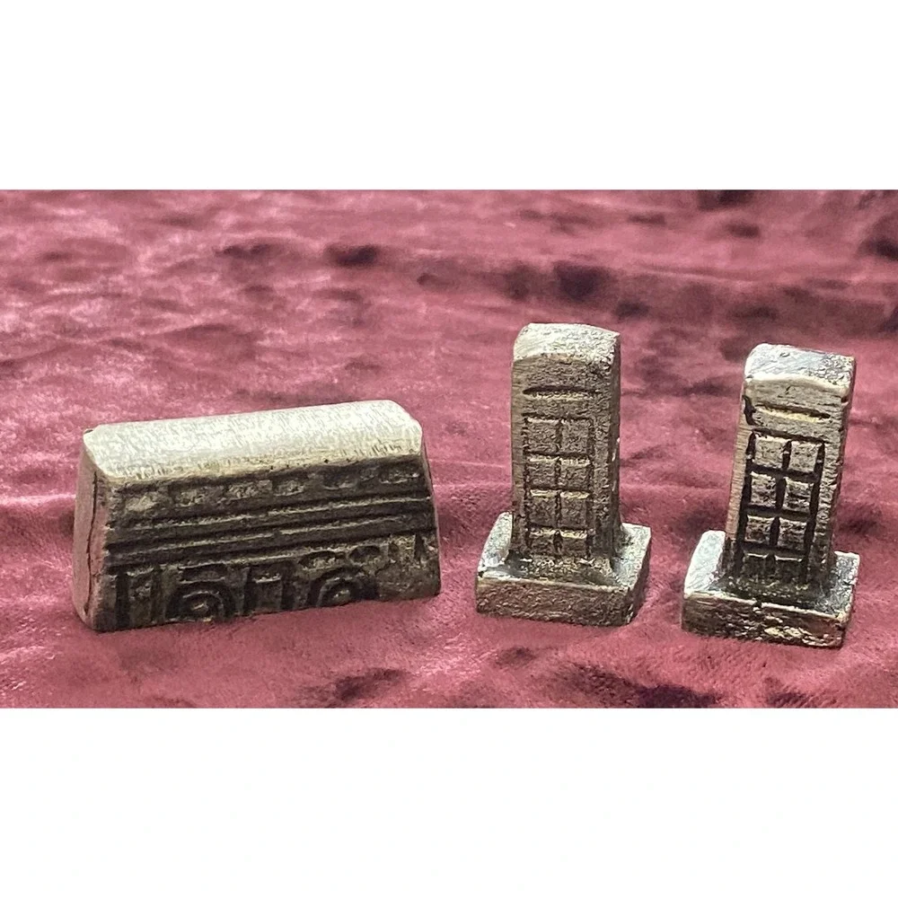 Pottery Barn ~ London City Set ~ Miniature Die Cast Metal Landmarks & Vehicle